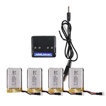 4Pcs 3.7V 800MAH Battery And Charger For Eachine E30 E30W Syma X5C-1 X5SC X5SW M68 CX30 U816A WLtoys V929