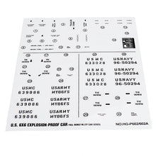 HG P602 1/12 RC Car Model Spare Parts DIY Stickers Decals Sheet for Body Accessory 