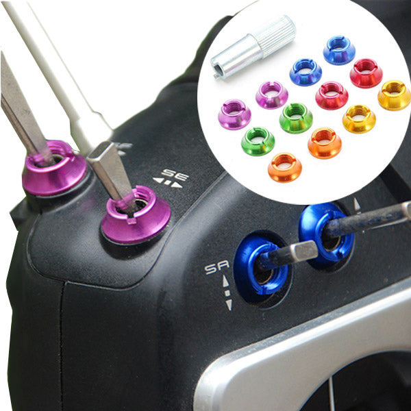 STAR POWER Radio Control Switch Color Nut for Futaba JR DEVO 