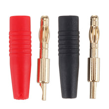 Amass 4mm Banana Bullet Connector Plug With Black/Red Color Rubber Sheath for Adapter Cable