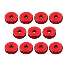 10Pcs M4 Manual Knurled Thumb Aluminum Alloy Screw Nut Spacer Flat Washer