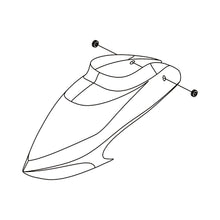 OMPHOBBY M2 6CH 3D Flying RC Helicopter Parts Canopy