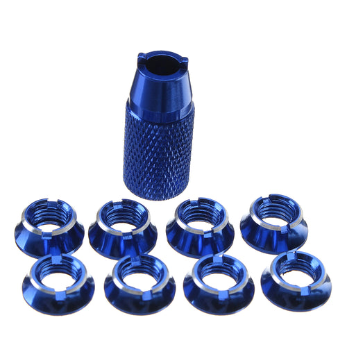 8 PCS Radio Transmitter Switch Cap with Installation Spanner Tool for Futaba T8FG T14SG T18sz T16sz