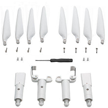 Spring Shock Absorbing Heightened Landing Gear Skid Extension Support Kit Propeller Props Blade Set for Hubsan H117S ZINO PRO RC Drone Quadcopter