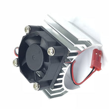 Aluminum Alloy 540/550 Motor Heatsink Radiator With Fan JST Connector for 1/8 1/10 Rc Car Parts 