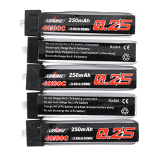 5Pcs URUAV 3.8V 250mAh 40C/80C 1S Lipo Battery PH1.25 Plug for RC Drone