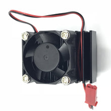 Aluminum Alloy 540/550 Motor Heatsink Radiator With Fan JST Connector for 1/8 1/10 Rc Car Parts 
