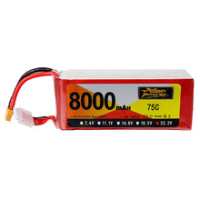 ZOP Power 22.2V 8000mAh 75C 6S Lipo Battery XT60 Plug for RC Drone 