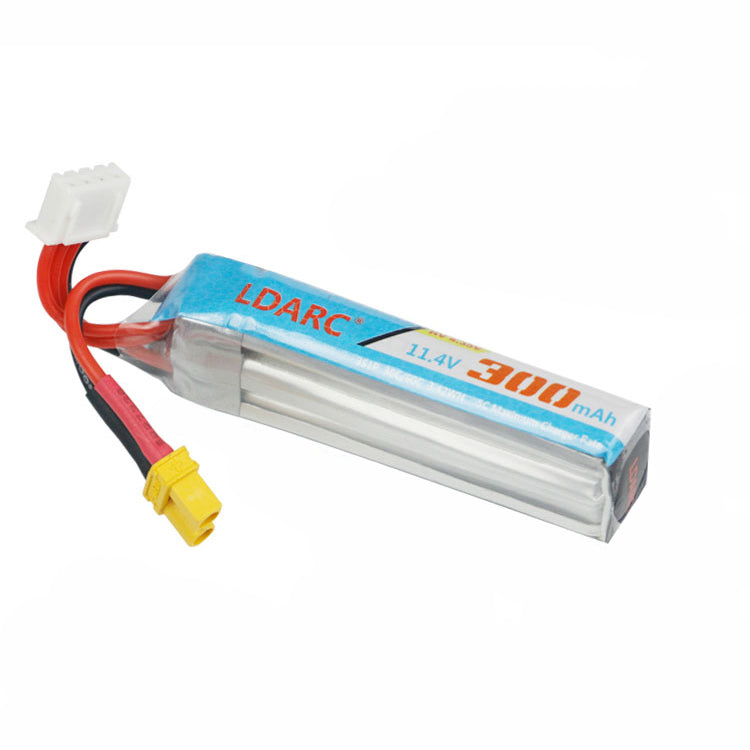 KINGKONG/LDARC 11.4V 3S 300mAh 30C Lipo Battery XT30 Plug 65.7*11.6*19.2mm for ET75 AK103 AK123 Mobula7 HD