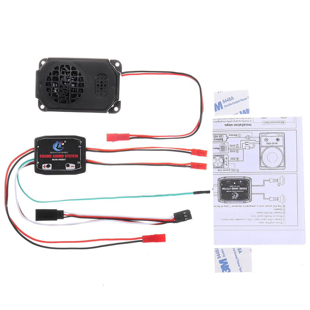 HG P408 1/10 Engine Sound System +Horn Speaker RC Car Spare Parts HG-RX1017