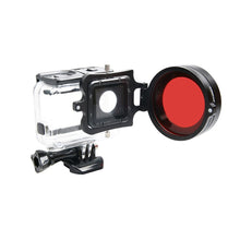 58mm 16x Magnifier Macro Red Camera Lens Filter Adapter Ring For GoPro Hero 5