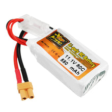 ZOP Power 11.1V 550mAh 80C 3S Lipo Battery XT30 Plug