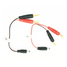 Double 4.0 Banana Plug Adapter Connector to DC5.5X2.1 Charge Cable