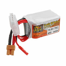 ZOP POWER 14.8V 450mAH 75C 4S Lipo Battery With JST/XT30 Plug For RC Models
