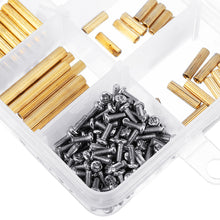 270Pcs M2 Single/Double-pass Copper Pillar Round Screw Brass Standoff Spacer Isolation Column