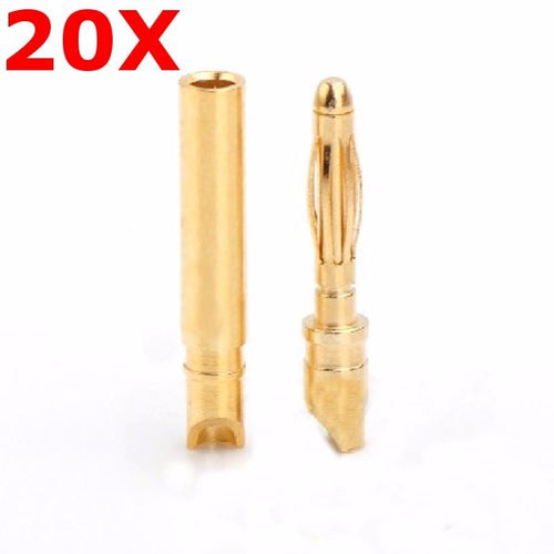 20 Pairs Amass 2.0mm Banana Plug AM-1002C Male & Female 