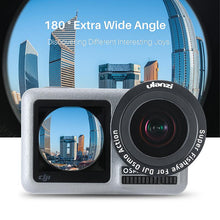 ULANZI OA-6 Super Fisheye Optical Glass Lens 180 Degree  For DJI Osmo Action Camera