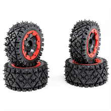 4PCS Rovan 85321 Front Rear Tires & Wheels for 1/5 HPI Rovan KM Baja 5B RC Car Parts
