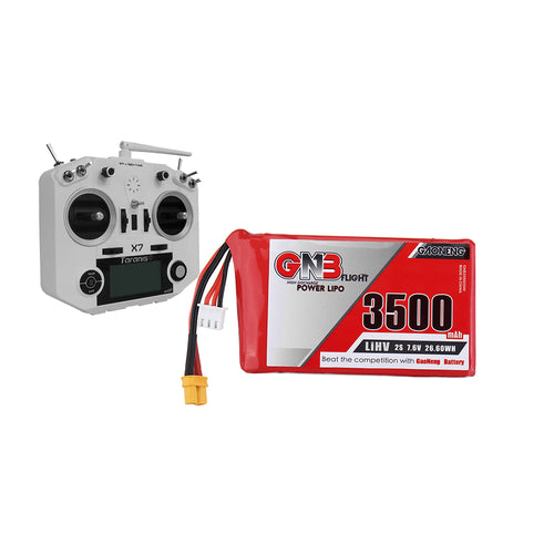 Gaoneng GNB 7.6V 3500mAh 2S HV Lipo Battery XT30 Plug for Frysky Taranis QX7 Transmitter TX Remote Control 