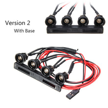 WPL C14 C24 1/16 2.4G Rc Car DIY Parts 4 White LED Light Headlight Set With Metal Lamp Cup