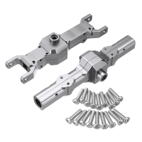 Metal Front+Rear Bridge Axle Shell Set For WPL HengLong 1/16 Military Truck RC Car Part