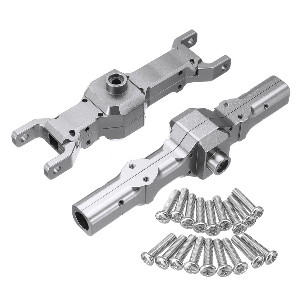 Metal Front+Rear Bridge Axle Shell Set For WPL HengLong 1/16 Military Truck RC Car Part