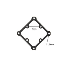 HBFPV Flight Controller Fixing Plate 25.5x25.5mm To 16x16mm M1.2/M2/M3 Mounting Hole Diatemer Carbon Fiber for RC Drone