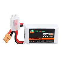 XF POWER 11.1V 550mAh 80C 3S Lipo Battery for Eachine Lizard95 FPV Racer