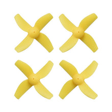 4 Pairs HB31 31mm 4-blade Propeller 1.0mm Mounting Hole for RC Drone 0603 Brushless Motor
