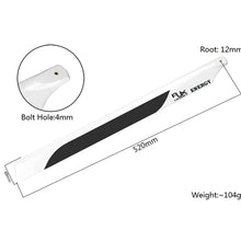1Piar RJX B Grade 325 / 360 / 430 / 520 / 550 / 600 / 690mm Carbon Fiber Main Blade For RC Helicopter
