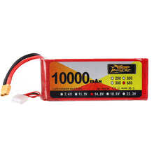 ZOP Power 14.8V 10000mAh 65C 4S Lipo Battery XT60 Plug for RC FPV Racing Drone