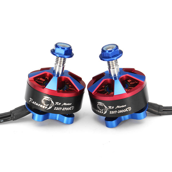Brotherhobby Returner R5 2207 2400KV 2700KV 4-5S Brushless Motor Al 7075 Case with 16cm Wire