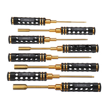 Yunzhong 16Pcs Hex Phillips Screw Flat Nut Screwdriver Repair Tool Set Box with Bag for RC Model